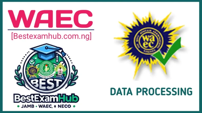 Data Processing WAEC 2025 Questions And Answers