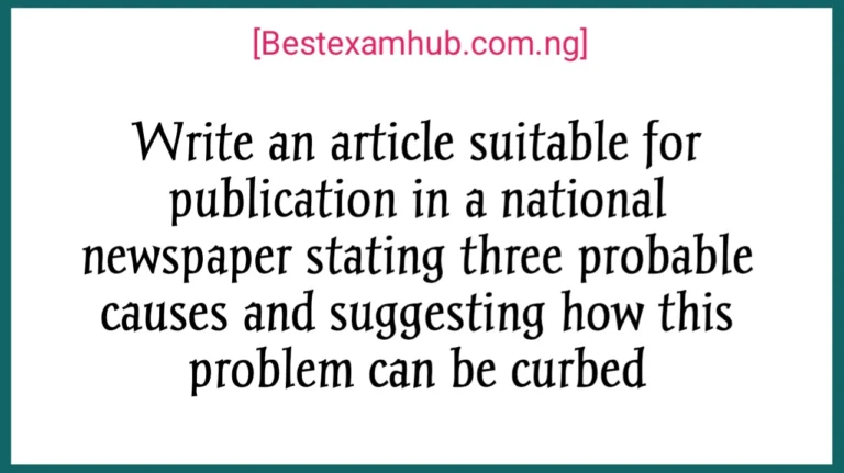 There has been a growing incidence of gambling among the youth. Write an article suitable for publication in a national newspaper stating three probable causes and suggesting how this problem can be curbed