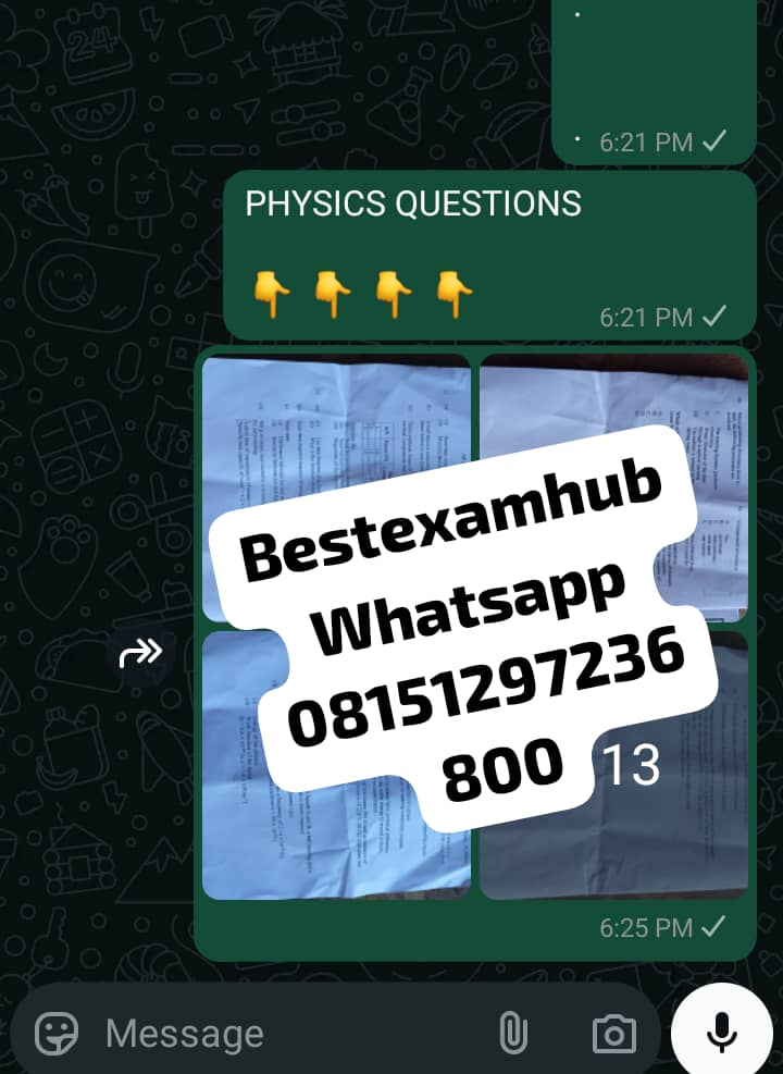Neco physics essay and objective questions and answers 2025